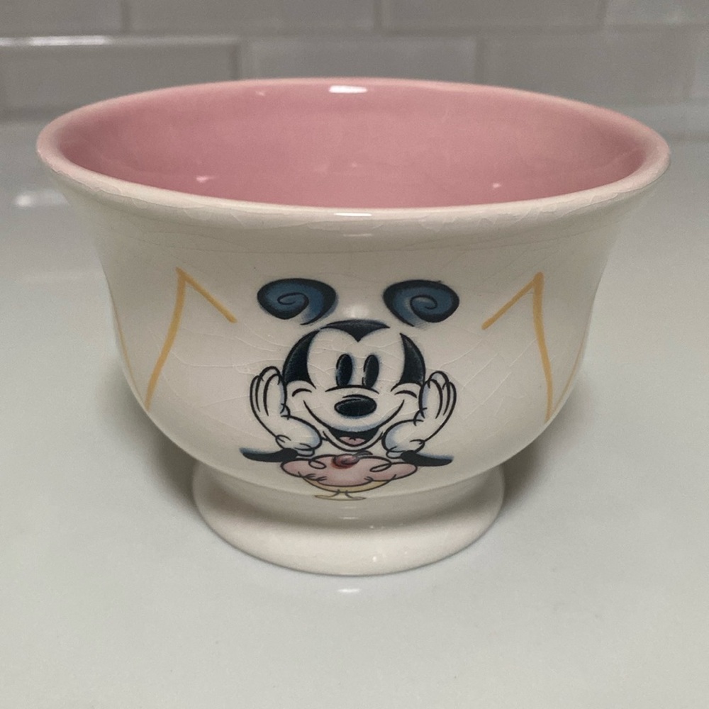 Vintage Mickey Mouse ice cream dish